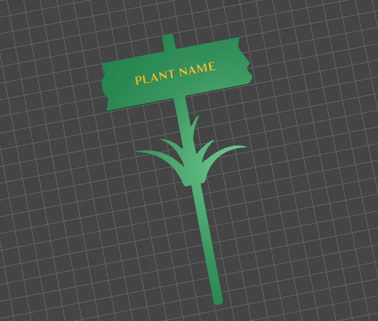 Custom Bicolor Plant Sign with Custom Plant Name