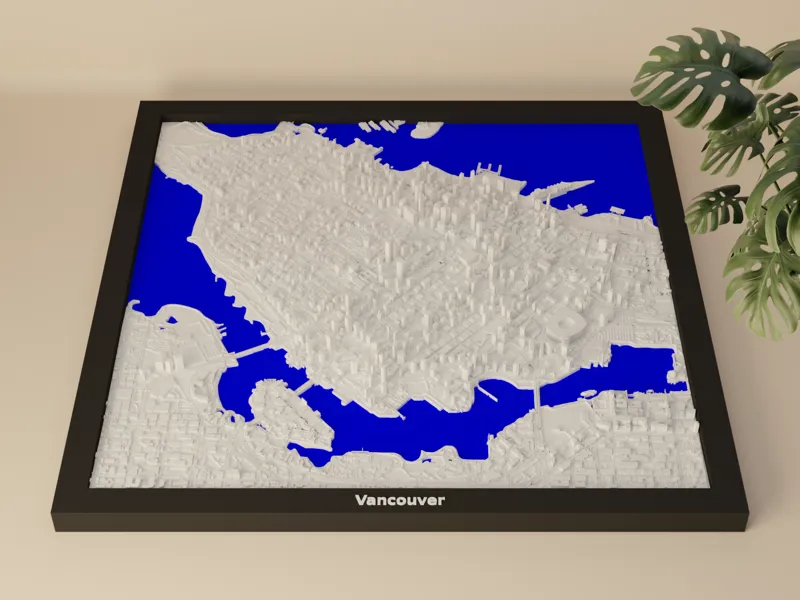 Vancouver, Canada - Large 3D Miniature