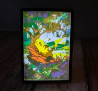 Pikachu TCG Pocket CMYK Lithophane 