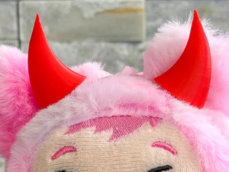 Devil Horns for Plush 17cm Dolls