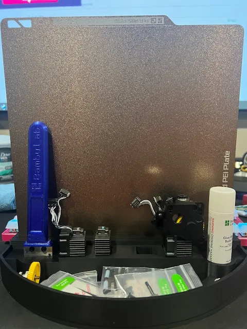 Bambu X1C/P1S/P1P build plate holder/ organizer
