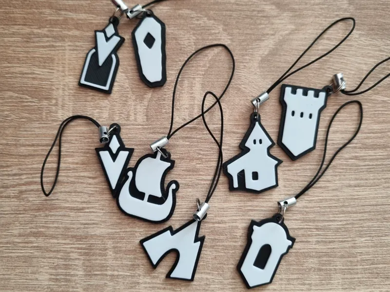 Skyrim Map Keychains