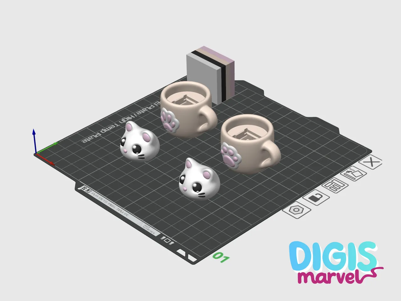 Cat and Mouse Mellow Clicky Cups view 4