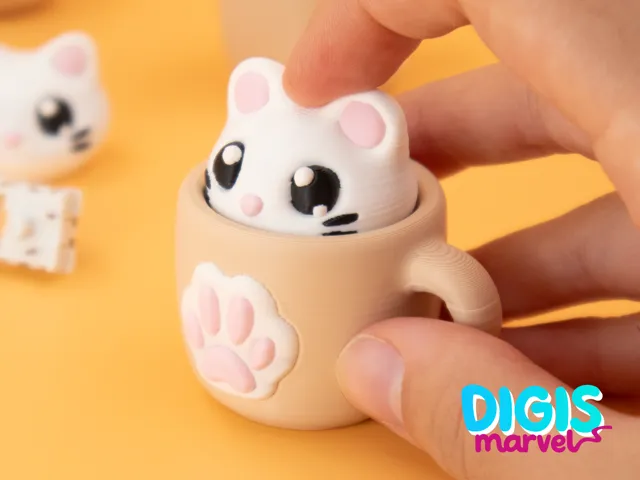 Cat and Mouse Mellow Clicky Cups