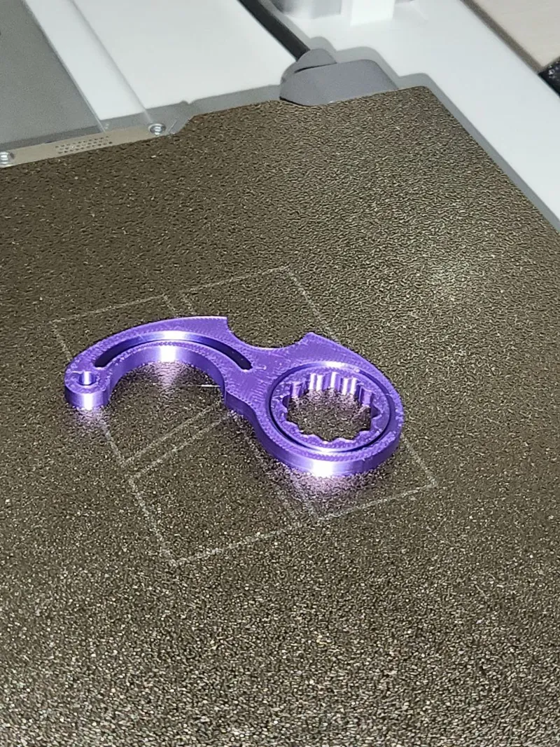 Fidget Keychain Spinner print in place