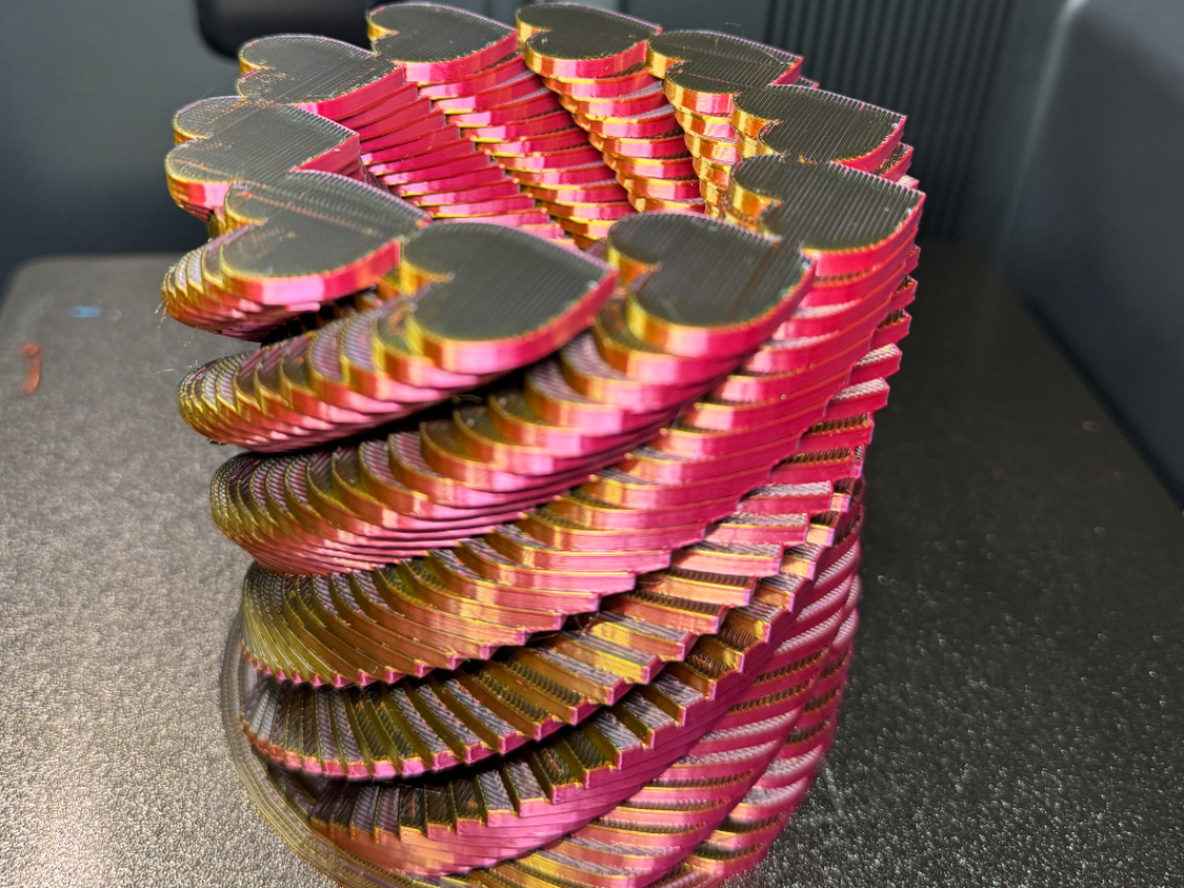 Spiral Heart Pencil Holder