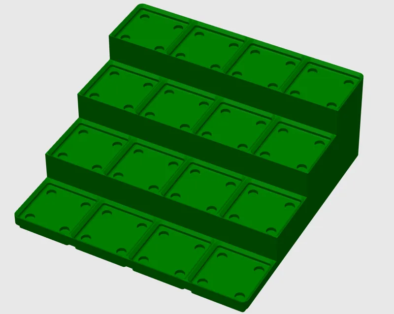 Gridfinitiy Base Stepped: Storage Baseplate