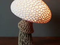 Lampe champignon façon Voronoi — photo 2