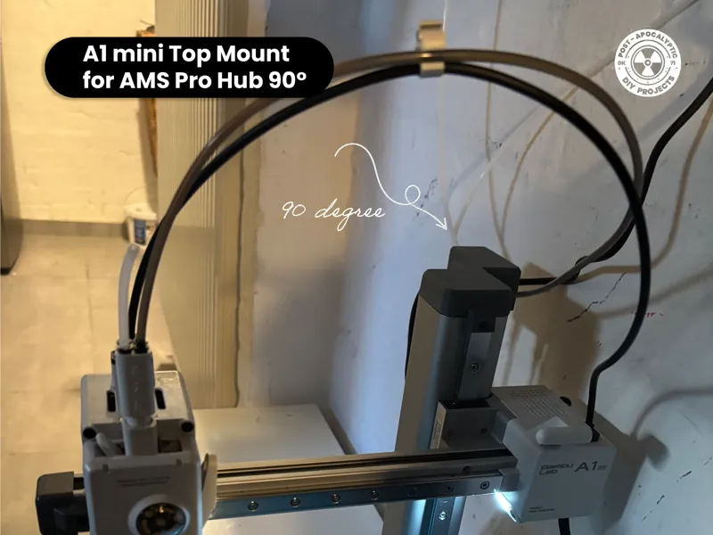 A1 mini AMS 2 HT Hub Top Mount Bracket (90°)