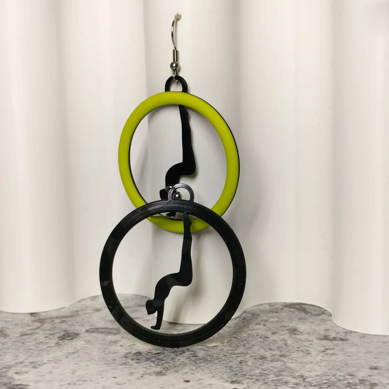 Cat Woman Yoga Earrings no.1 view 3