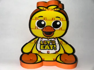 FNAF Chica Plush Flexi AMS 4 color optimized 