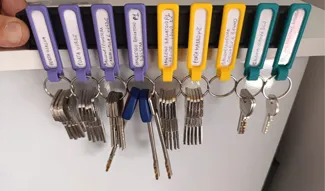 Keys Organizer with labels