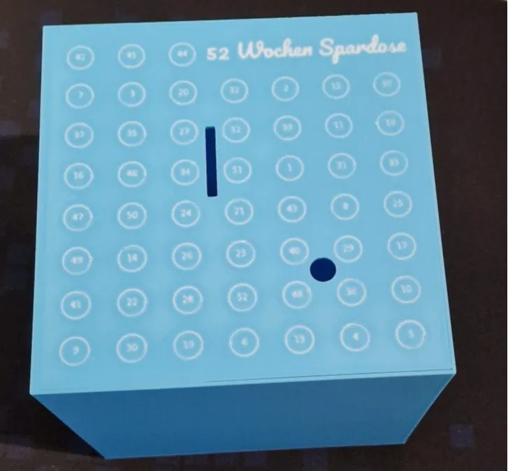 52 Wochen Spardose