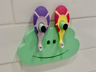 Jordan Children Toothbrush Frog Shape Holder