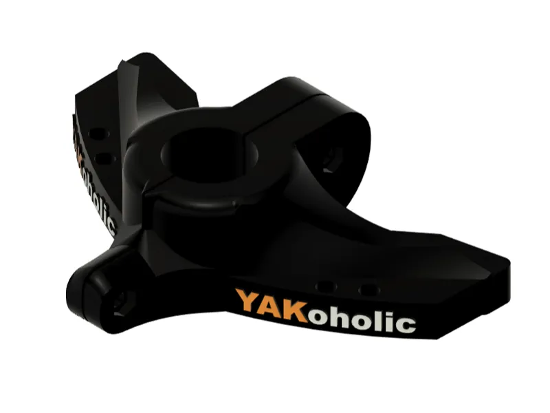 Trolling motor steering for kayak in two part A &B
