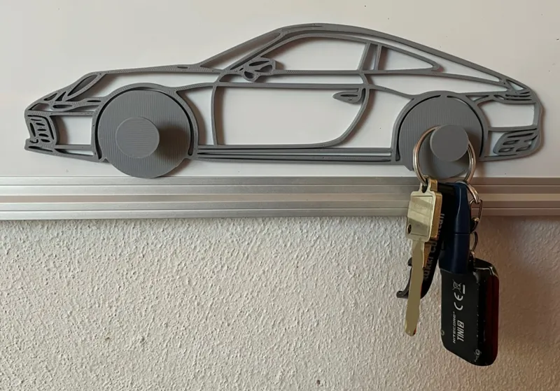 Porsche 992 Silhouette Key Hanger (magnetic)