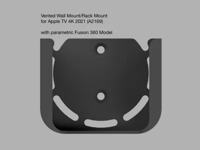 Vented Apple TV Holder Model A2169, 2021