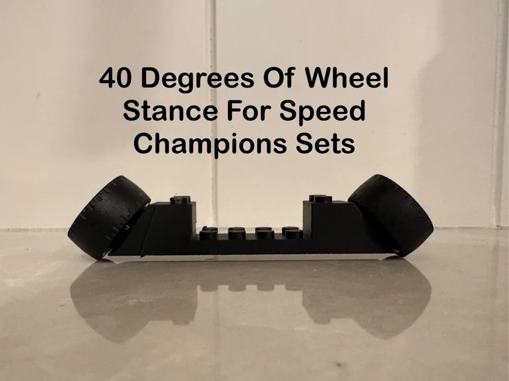 Modelo para impresión 3D: 40 Degrees Of Wheel Stance For Speed Champions. Referencia del modelo original.