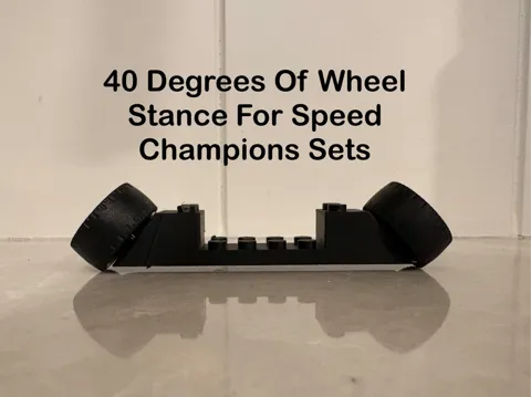 Modelo para impresión 3D: 40 Degrees Of Wheel Stance For Speed Champions — referencia de MakerWorld