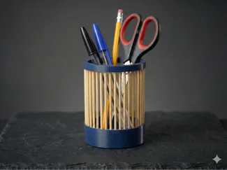 Pencil Holder (Bamboo Skewers)