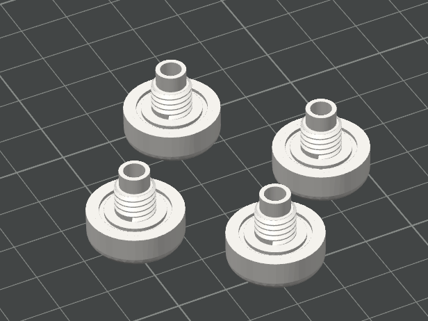 Miniatura 1 do modelo 3D 气动接头 堵头