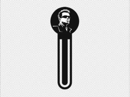 Arnold Terminator Bookmark 3D Printing - 2 colors - Free 3D Print Model ...