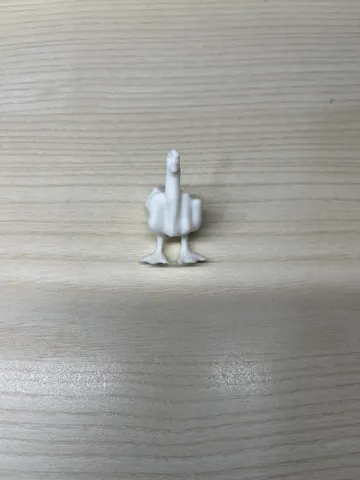 Modelo para impresión 3D: Middle Finger Goose — vista de referencia 3