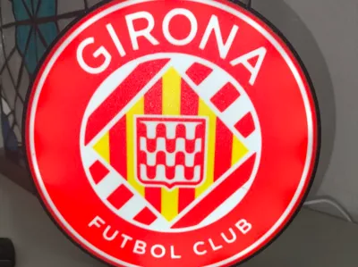 Girona Football Club crest lamp
