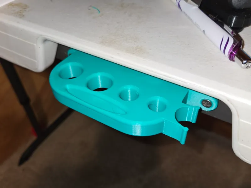 fold up table tool holder.