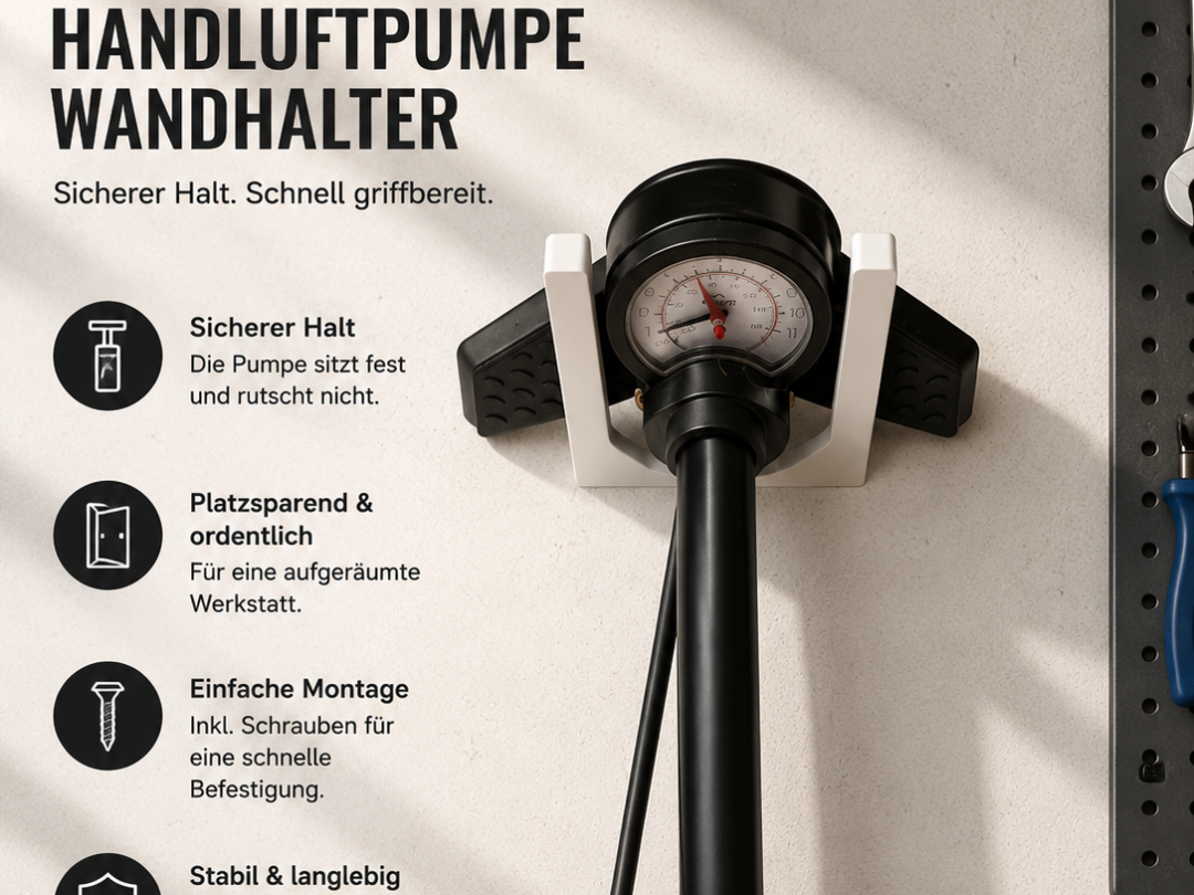 Wandhalterung für Luftpumpe