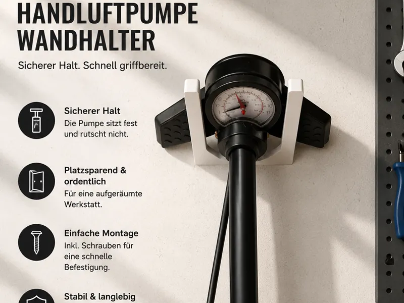 Wandhalterung für Luftpumpe