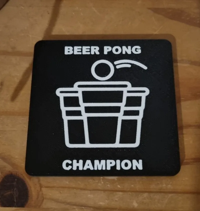 Beer Pong Champion Coaster - Funny Thing