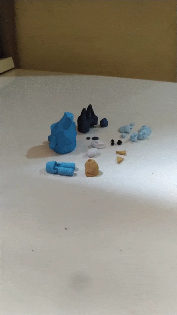 Bluey Articulated Puppet view 2