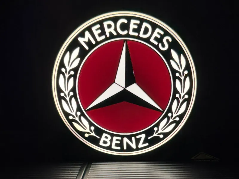Mercedes Leuchtkasten