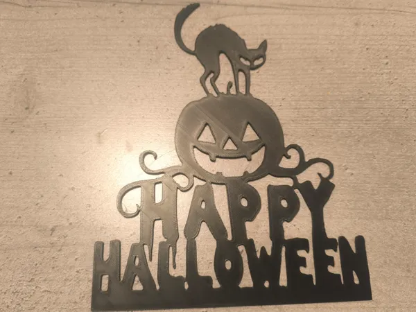 Décoration Happy Halloween à suspendre