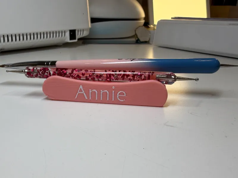 Brush Rest with Customizable Name