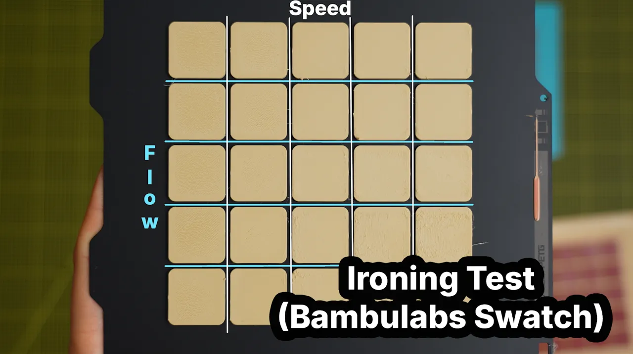 Ironing Test - Bambulab Swatches view 2