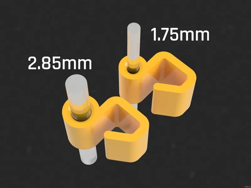 Tom's Simple Filament Clip for (not only) Fillamentum's Spools V4