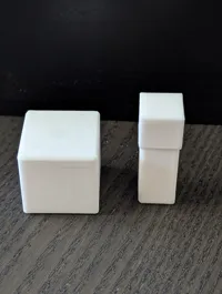 Magnet inside hand and block
