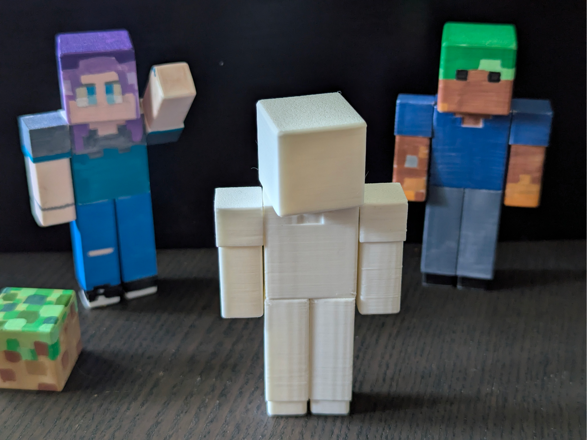 Paintable Magnetic Minecraft Character