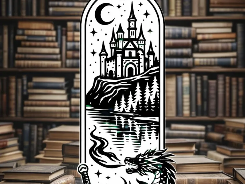 Drachen Fantasy Lesezeichen – Ohne AMS druckbar