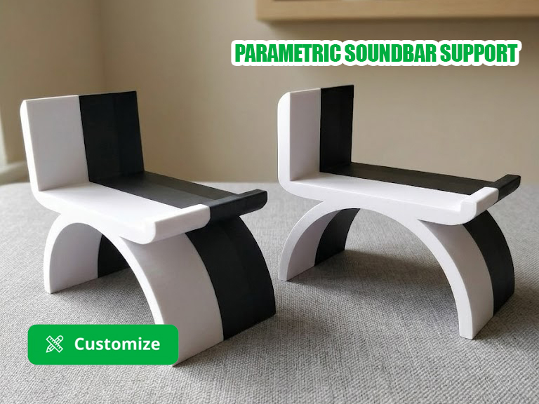 Parametric Soundbar Support – Customizable Stand
