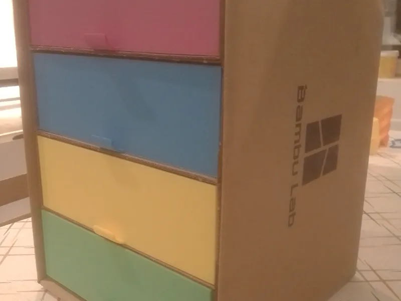 Drawer from BBL cardboard box