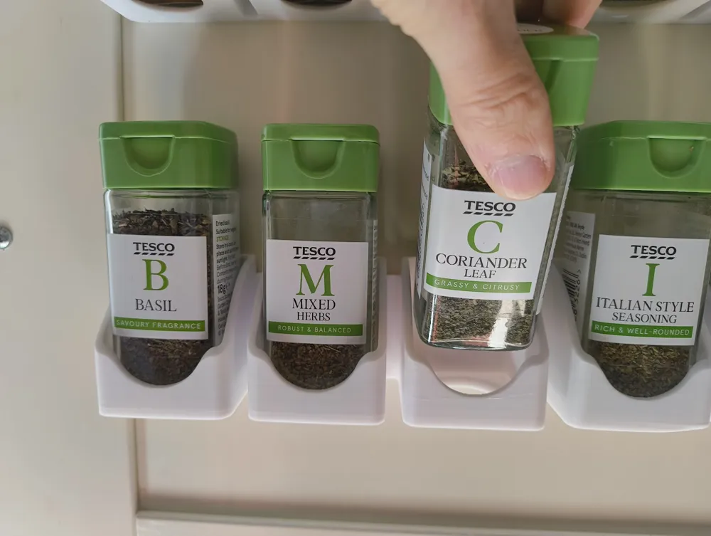 Tesco Spice Rack Tesco 3x Herb & Spice Cupboard Mount by Jack R Soldano - MakerWorld