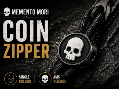 Memento Mori – Coin Zipper Pull