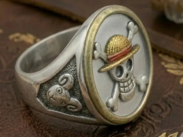 Bague chevalière Chapeau de Paille (One Piece)