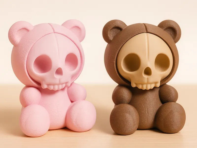 Teddy Bear Skull Decor