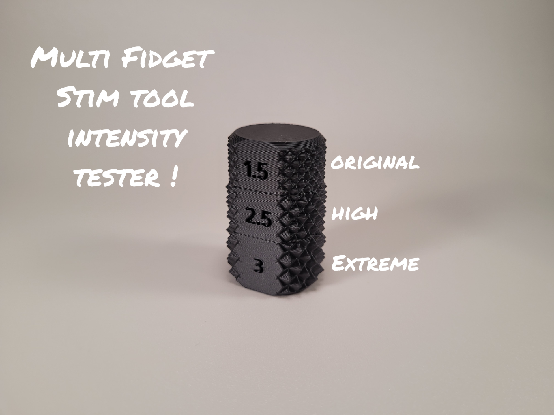 Multi Fidget Stim Tool Intensity tester
