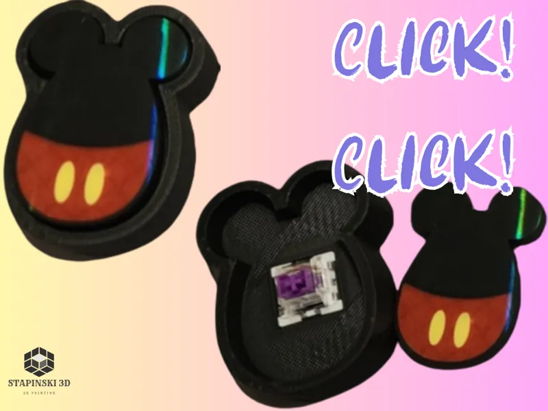 Easter Mickey Mouse Clicky button Fidget