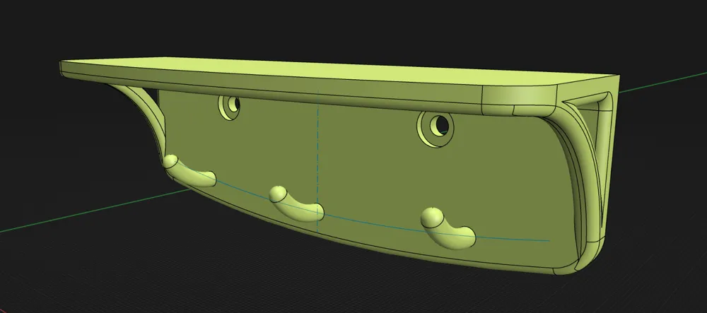 Key Rack with Shelf by baldconn MakerWorld: Download Free 3D Models